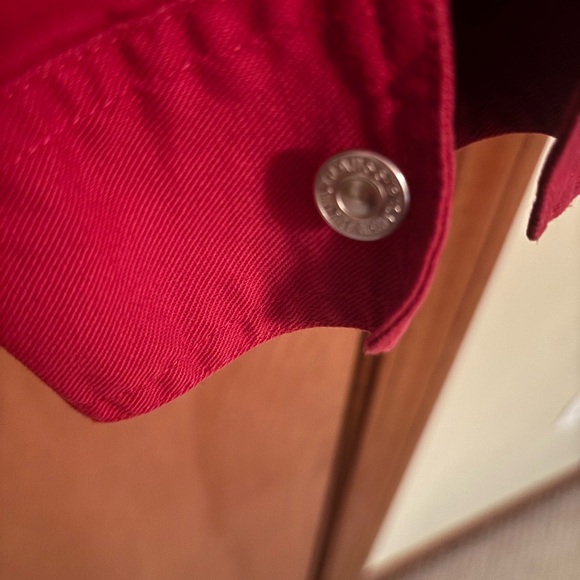 Levi's Men's Red Canvas Cotton Button Front Shirt Jacket size L - Picture 6 of 6